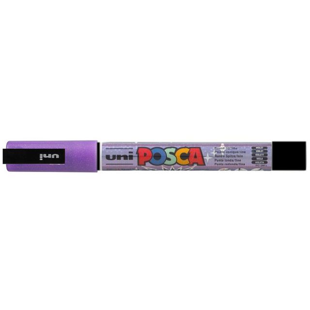 Posca - Paintmarker Uni PCfine violet pailleté