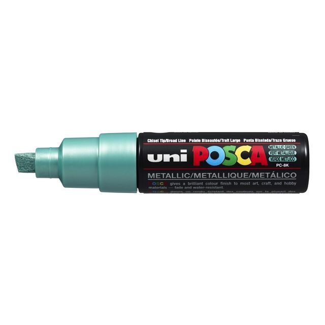 Posca - Paintmarker Uni PC8K breed schuin metallic groen