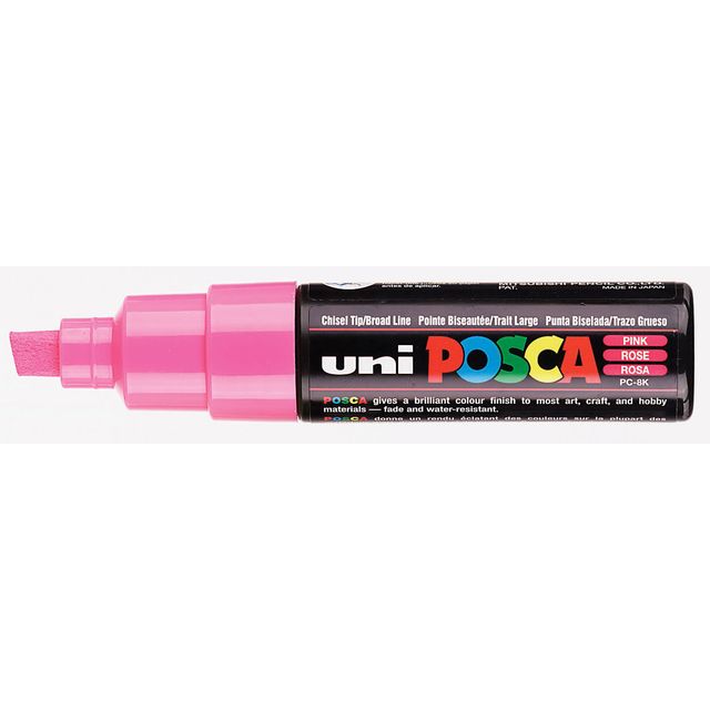 Posca - Paintmarker Uni PC8K breed schuin roze