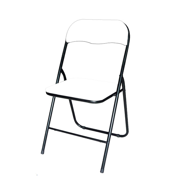 BRASQ - Silla plegable FC100 Blanco-negro