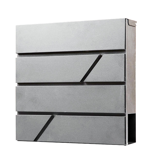 Brasq - Buzón PB200 Deluxe pared acero inoxidable