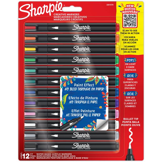 Sharpie - Rotulador creativo en blister surtido de 12 piezas