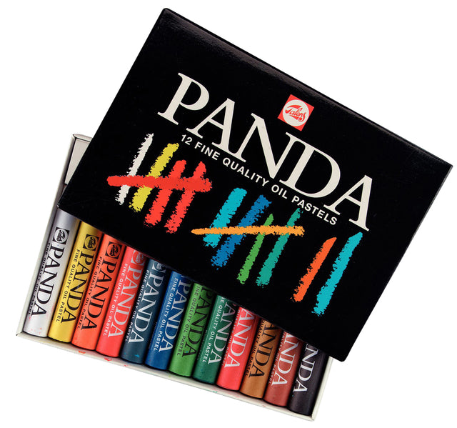 Talens Panda - Panda pastel al óleo set de 12 colores | 12 piezas