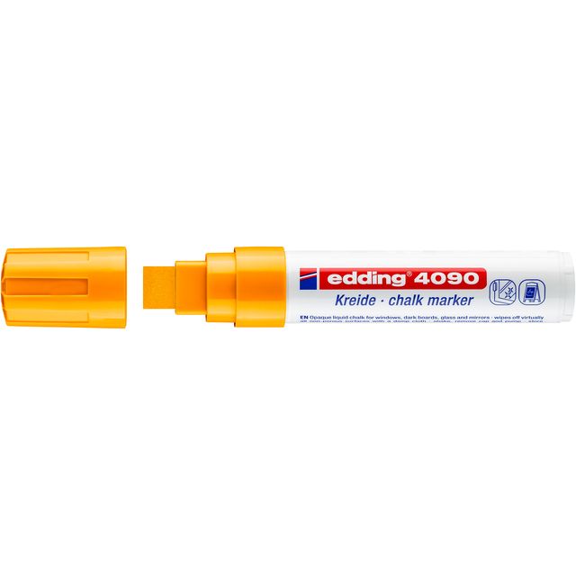 Edding - Kreidemarker 4090 Fensterblock 4-15mm neonorange