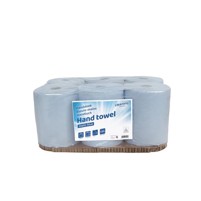 Cleaninq - Handtuchrolle Matic 2-lagig 21cmx150m blau