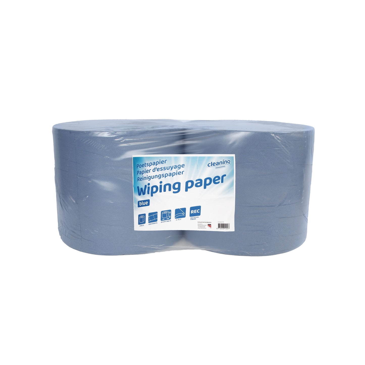 Cleaninq - Poetspapier extra groot 1000 vel blauw