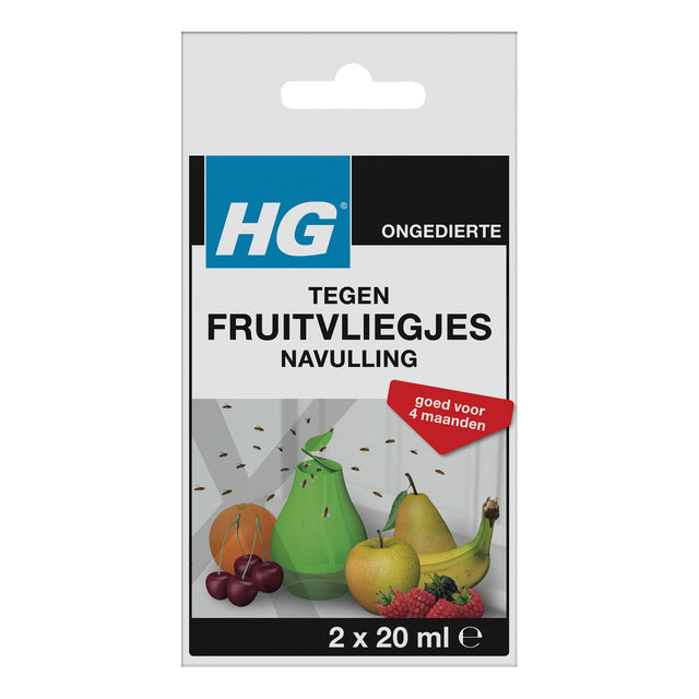 HG - Fruitvliegjesval X navulling 2x20ml | 6 stuks