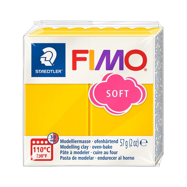 Fimo Staedtler - Boetseerklei fimo soft 57 g zonnegeel