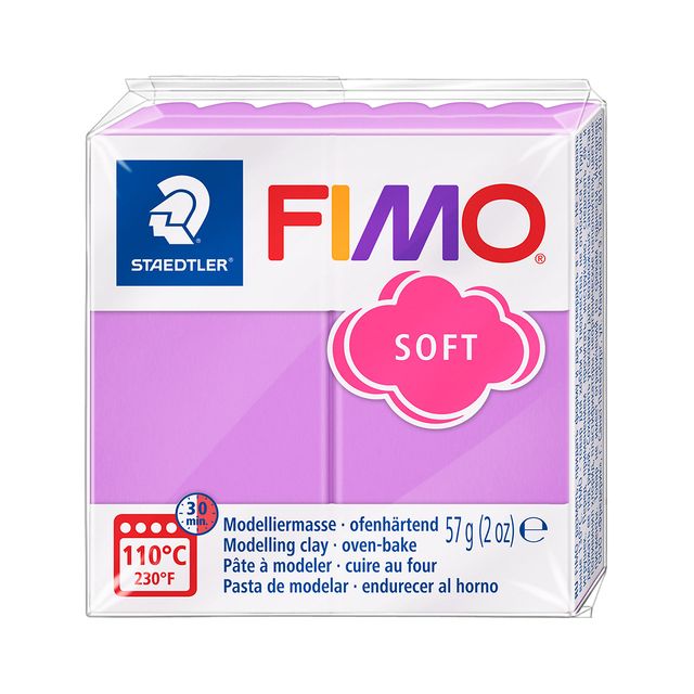 Fimo Staedtler - Boetseerklei fimo soft 57 g lavendel