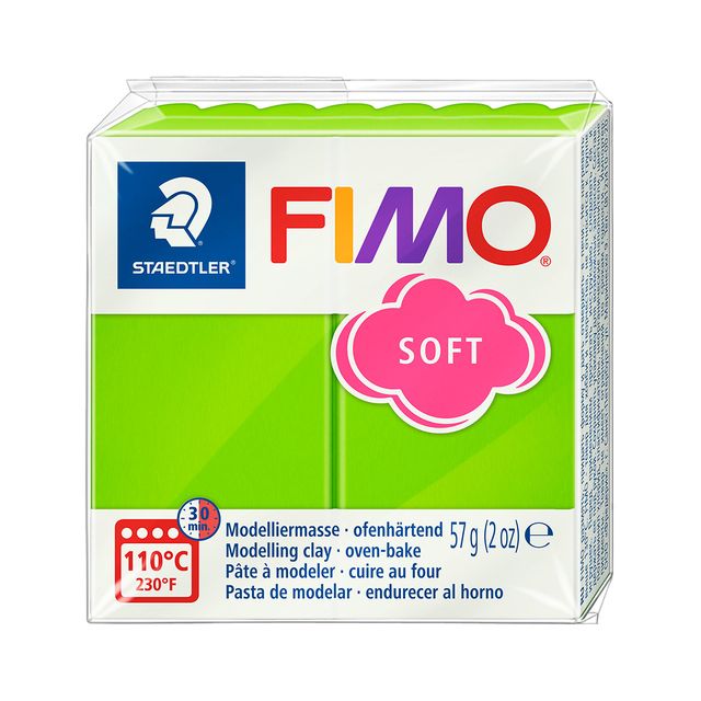 Fimo Staedtler - Boetseerklei Fimo soft 57 gram appelgroen