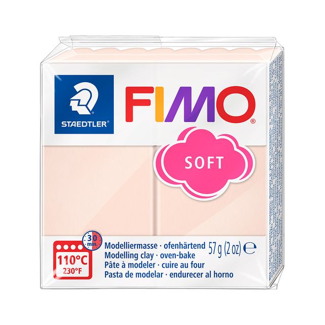 Fimo Staedtler - Pâte à modeler Fimo soft 57 grammes pêche