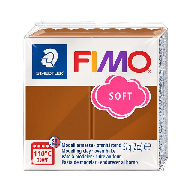Fimo Staedtler - Boetseerklei fimo soft 57 g caramel