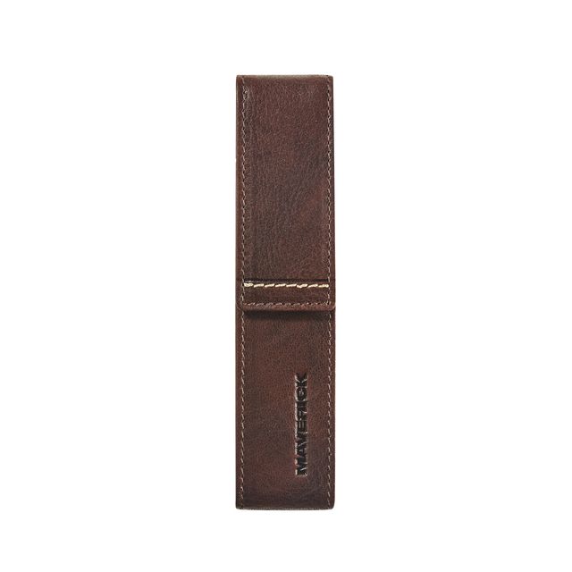 Maverick - Pennenetui rough gear brown 1-delig