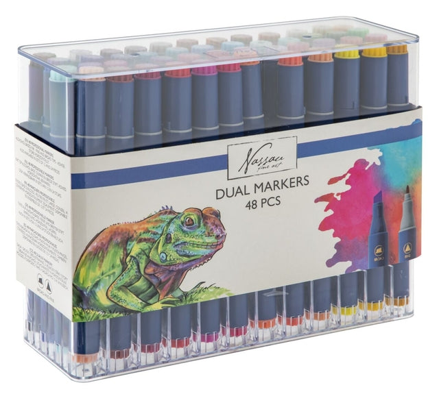 Art Sensations – Hohlmarker Nassau Arts Duopoint-Set mit 48 Farben