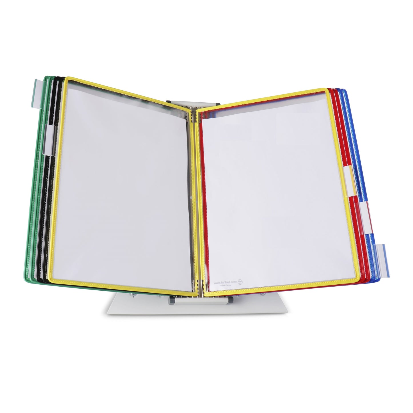 Tarifold - Viewing panel system desk metal A4 with 10 pockets assorted