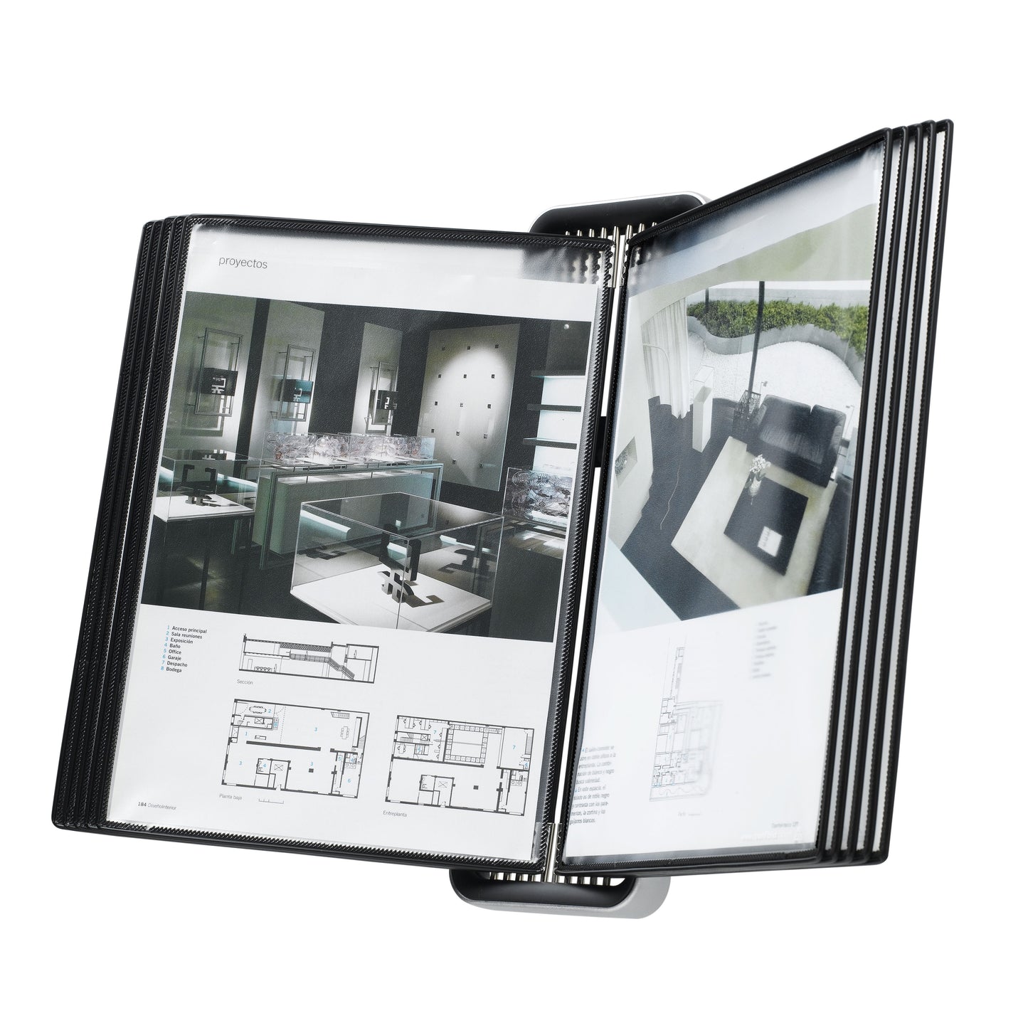 Tarifold - Viewing panel system wall veo a4 pp black