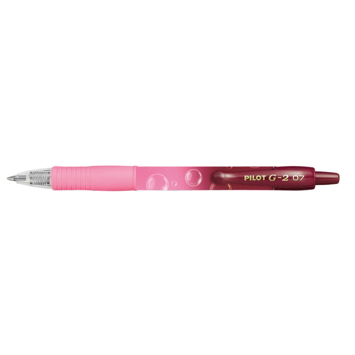 Pilot - Gelschrijver G-2 Bubble roze medium blauwschrijvend