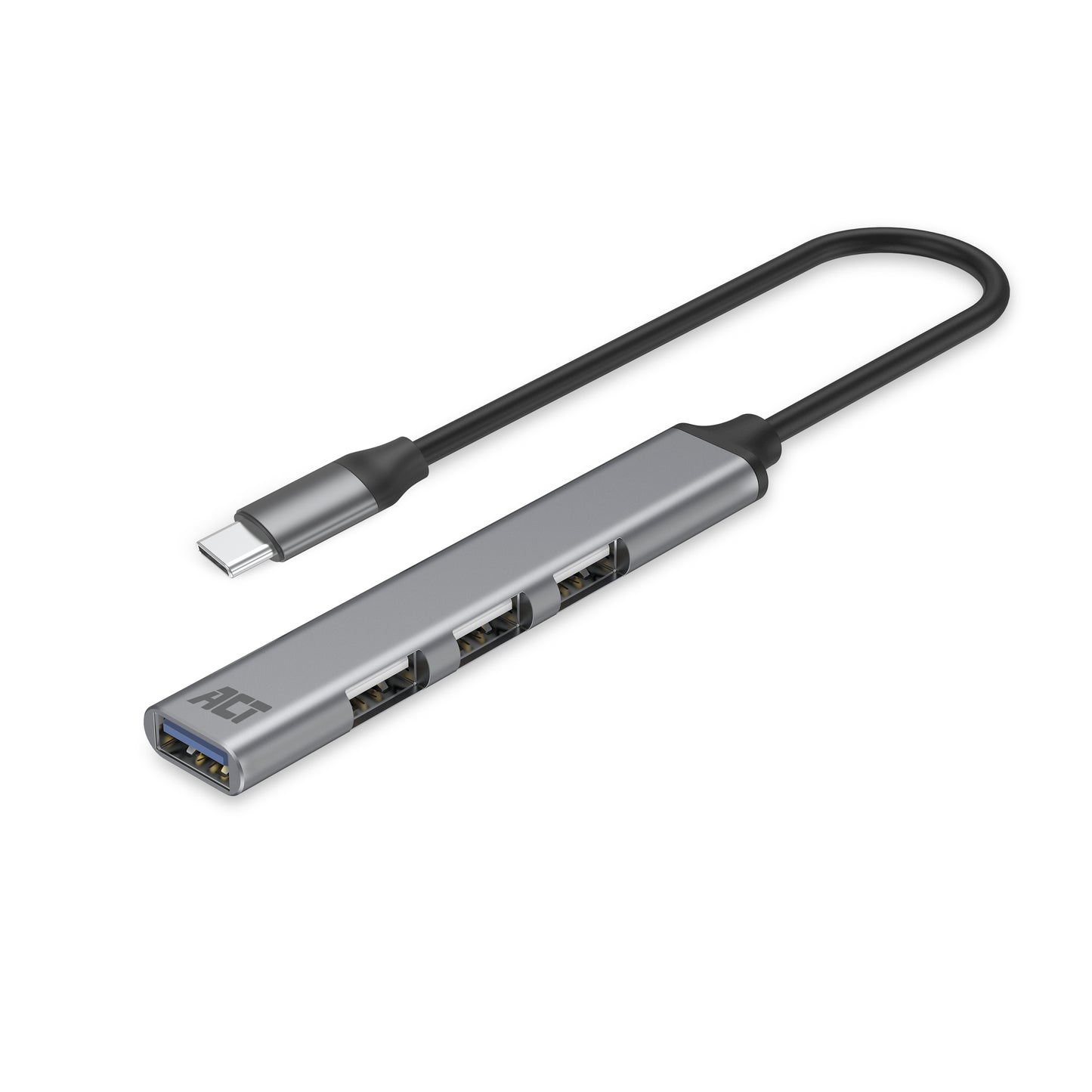 ACT - USB-C hub, 3x USB-A 2.0 en 1x USB-A 3.0