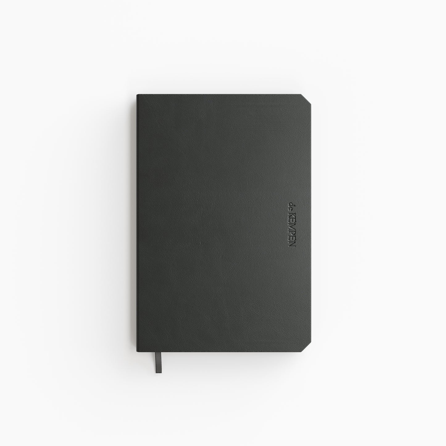 De KEMPEN - Notebook Ashblack 110x160mm line 160 pages 90gr black