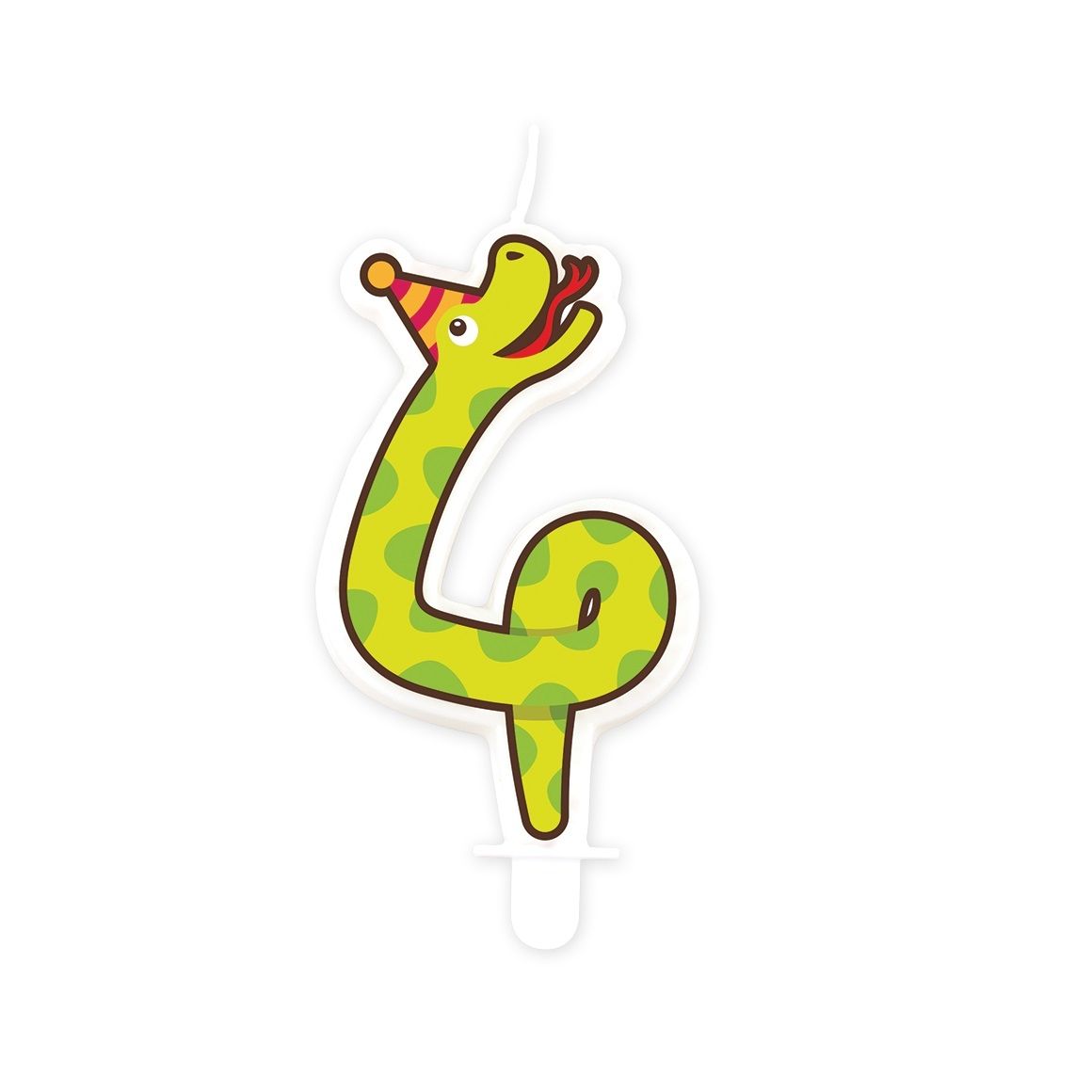 Bruna office - Jungle candle 4 Snake | 4 stuks