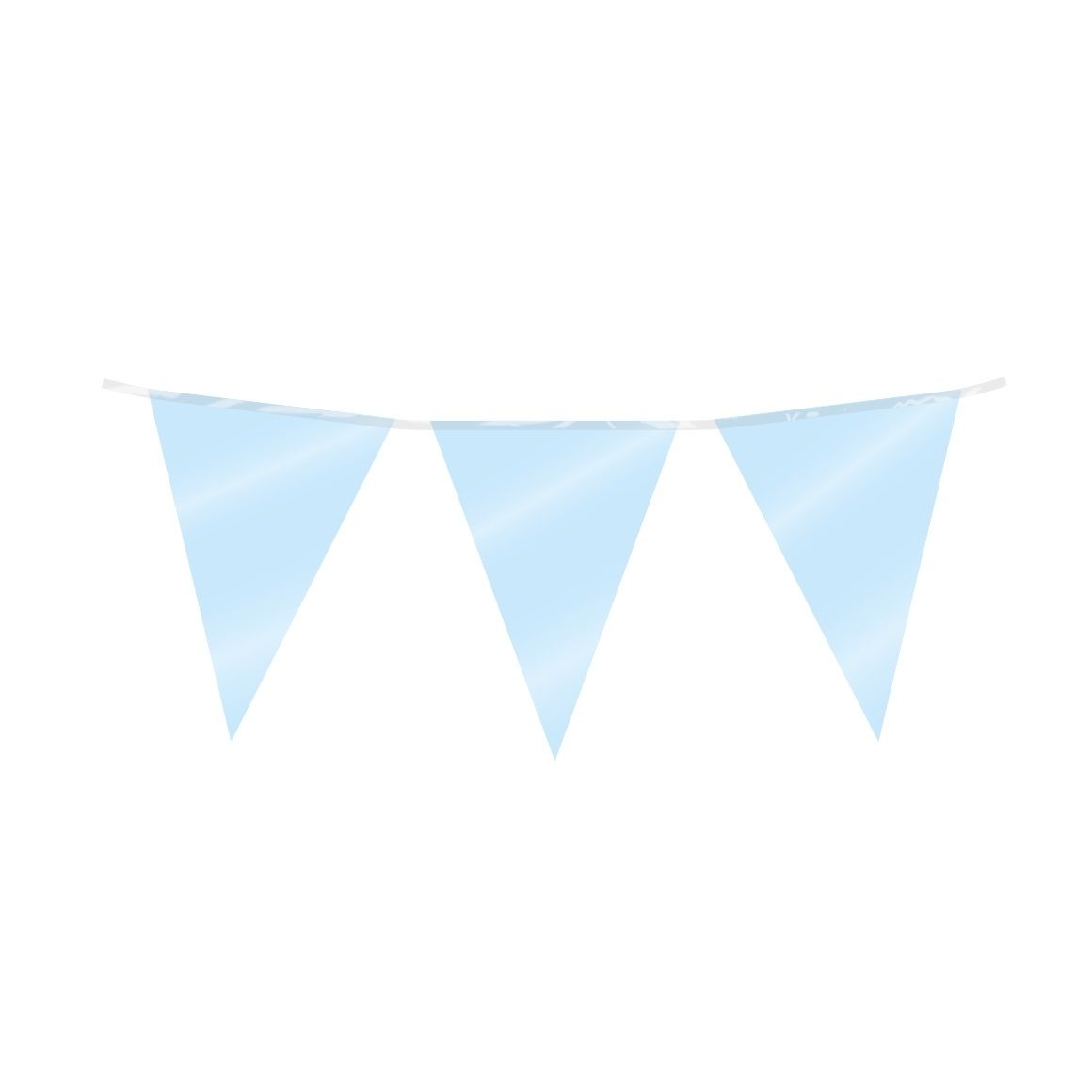 Bureau Bruna - Drapeau de fête en aluminium bleu bébé | 6 pièces