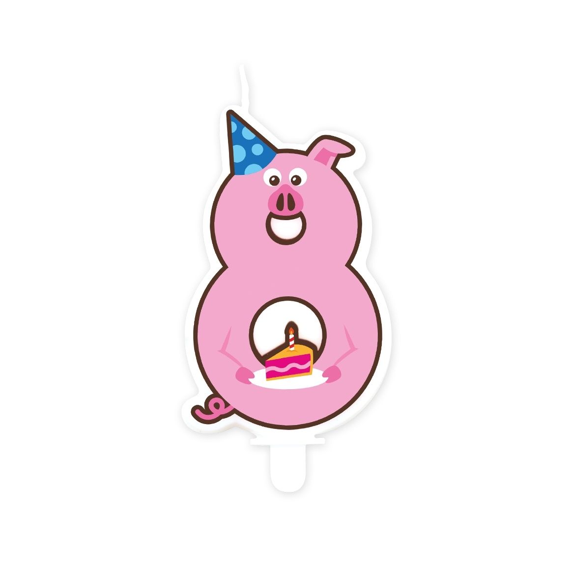 Bruna office - Jungle candle 8 Pig