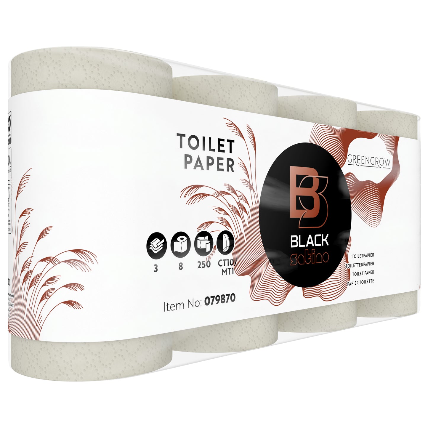 Satino - Toiletpapier mt1 greengrow 8x250vel 079870