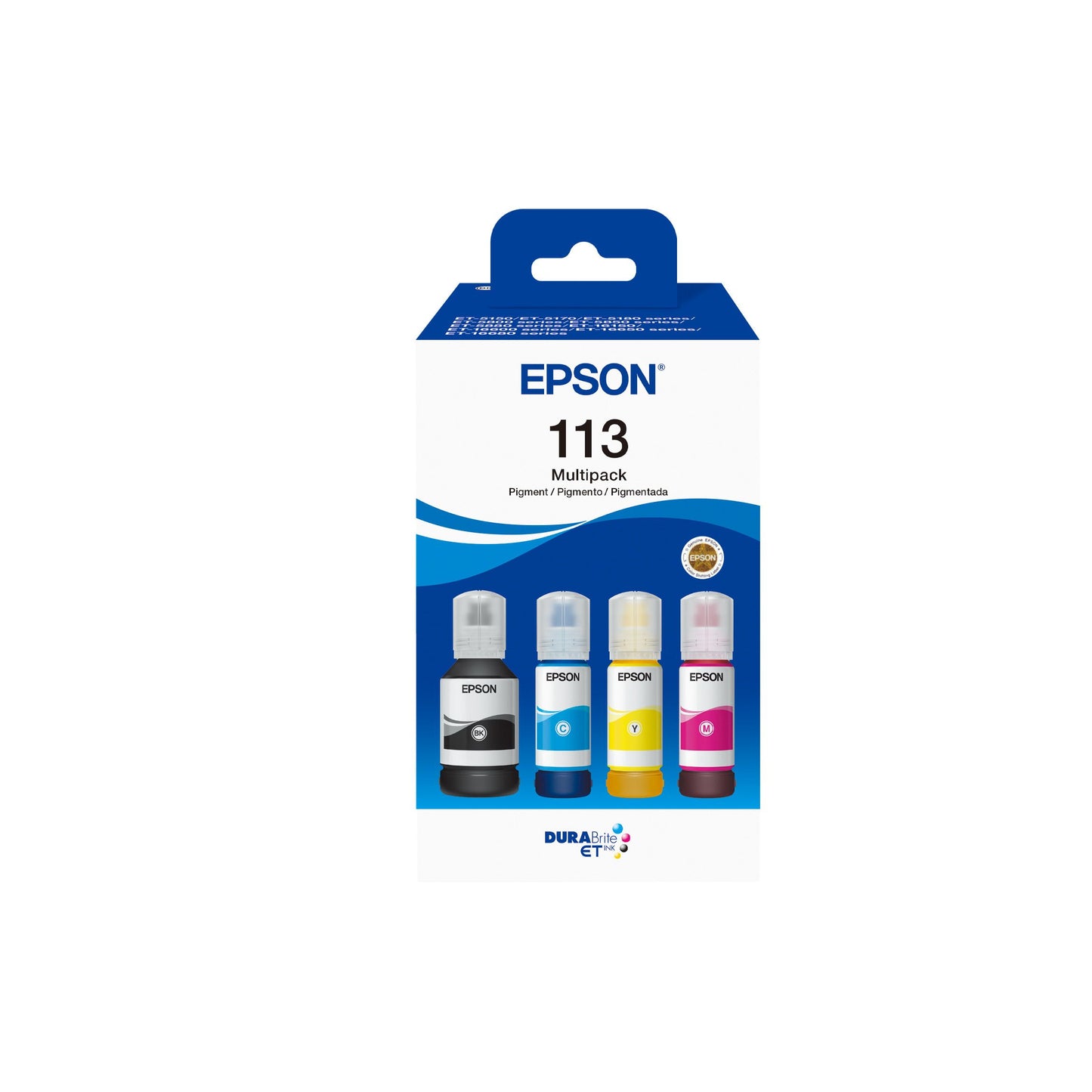 Epson - Nachfülltinte 113 Eco Tank Schwarz + 3 Farben