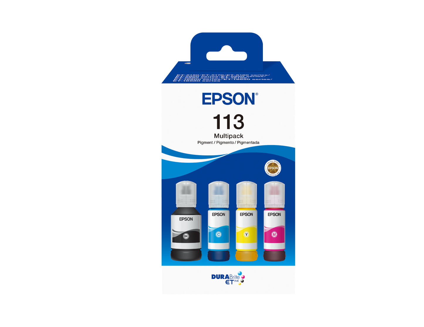 Epson - Nachfülltinte 113 Eco Tank Schwarz + 3 Farben
