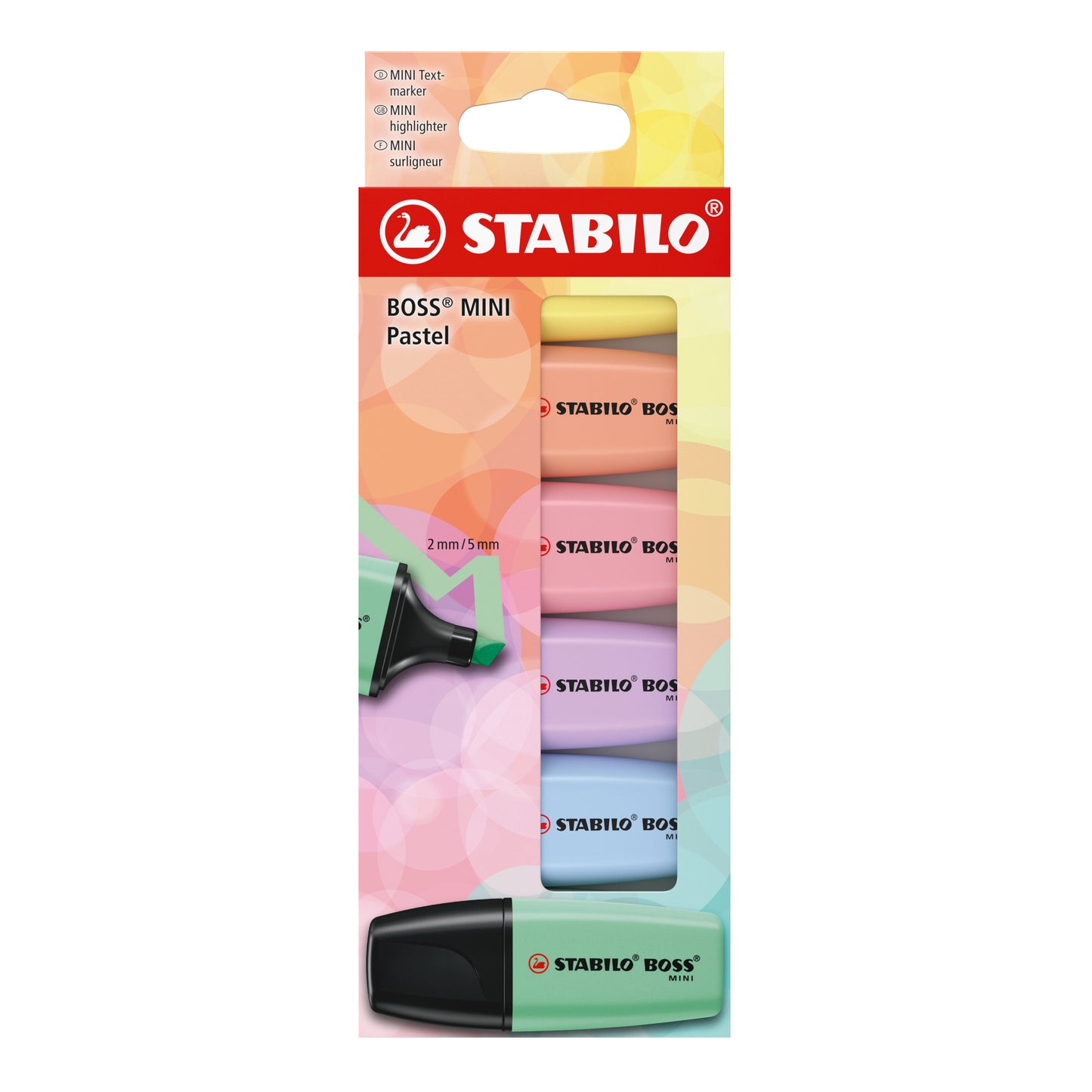 Stabilo - Evidenziatore boss mini pastello ass 6 pezzi