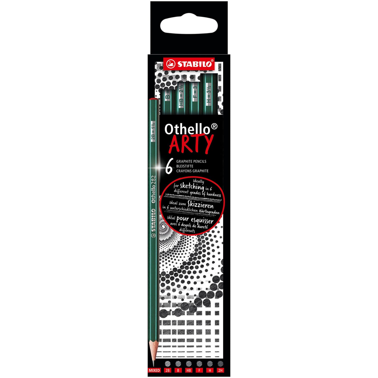 Stabilo - Pencil othello 6 hardnesses | 6 pieces