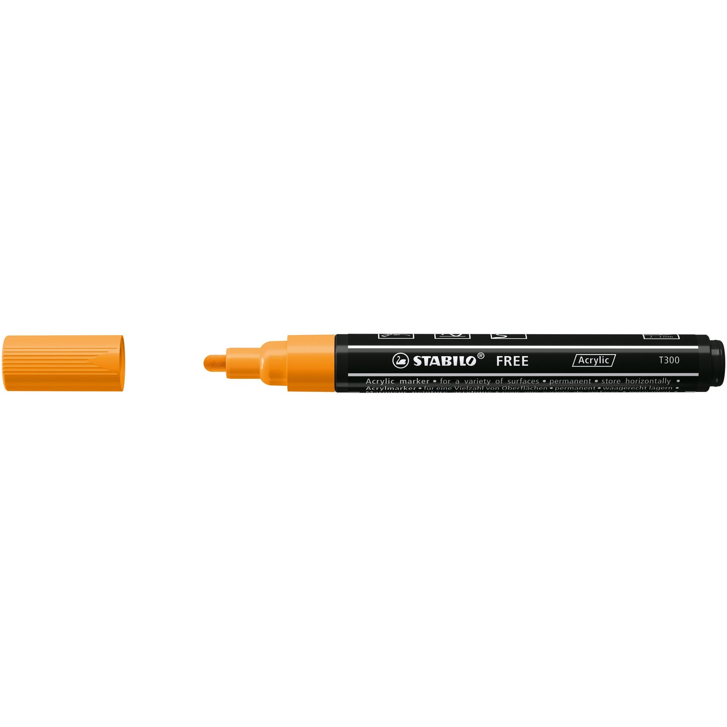 Stabilo - Acrylmarker Free Acrylic T300 orange