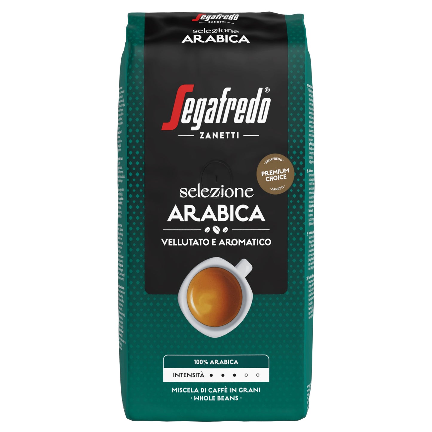 Segafredo - Café Selezione Arábica en grano 1000 gramos | 8 piezas