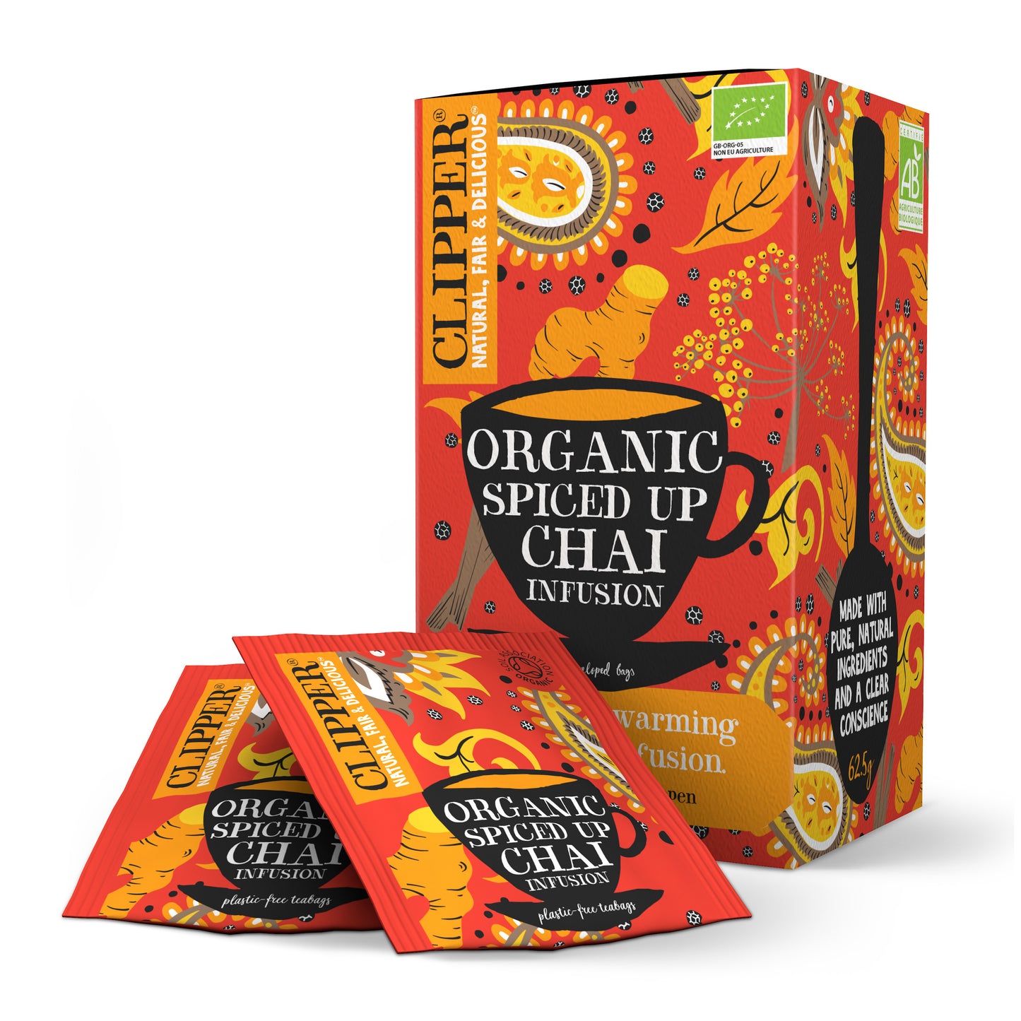 Clipper - Thee spiced up chai bio 25 zakjes