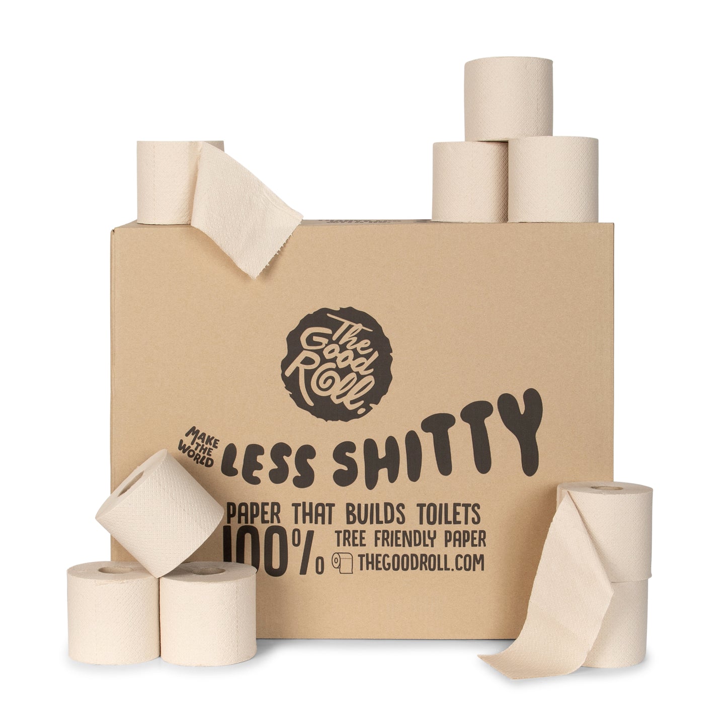 The Good Roll - Carta igienica tgr panda edition nuda 2 strati 300 fogli