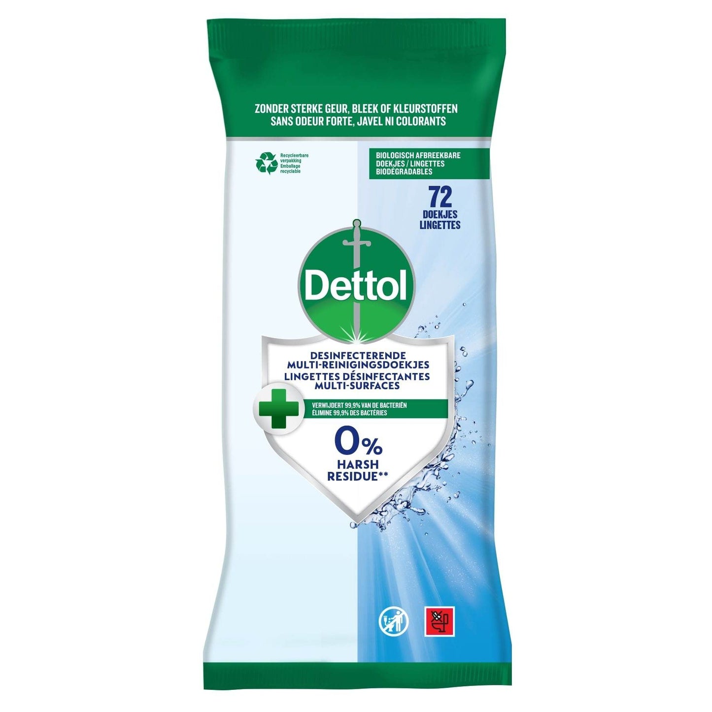 Dettol - Reinigingsdoekjes antibacterieël cleans 72