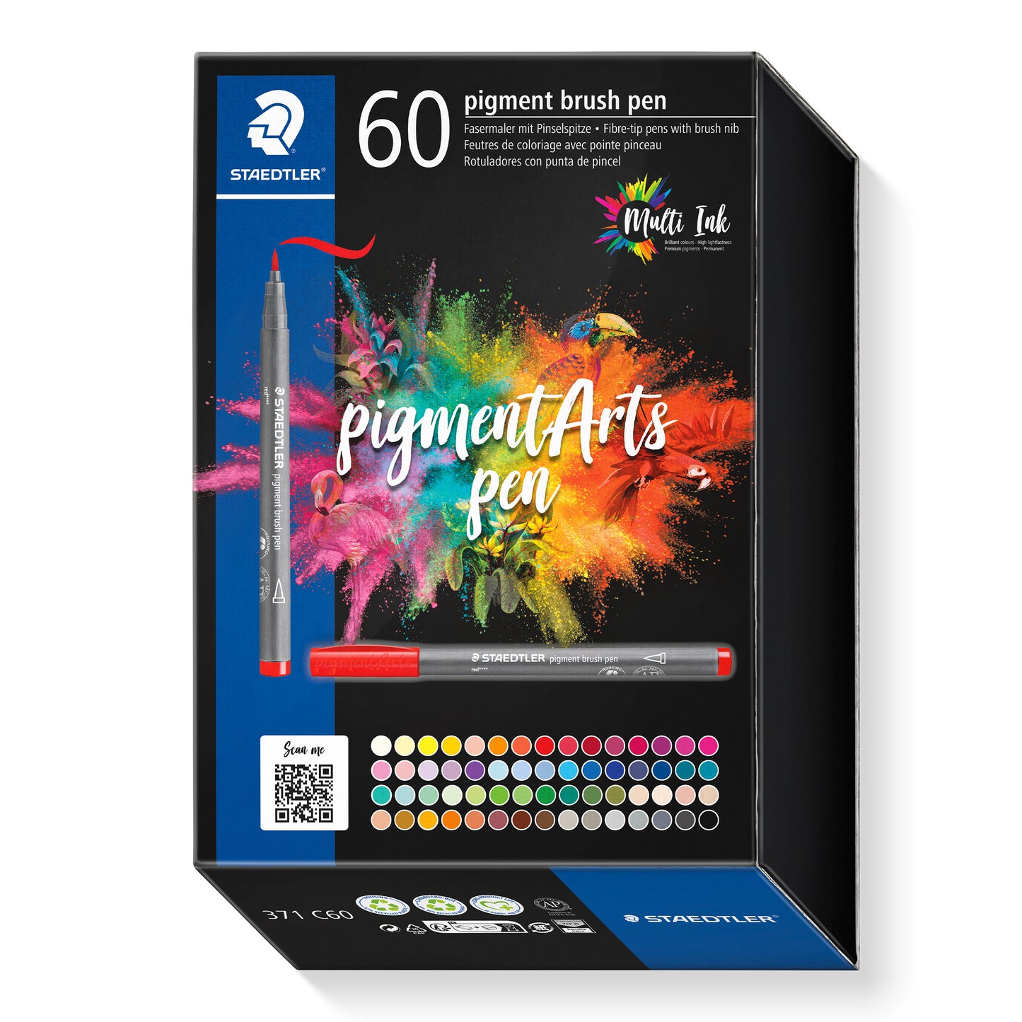 Staedtler - Brushpen PigmentArts set à 60 kleuren