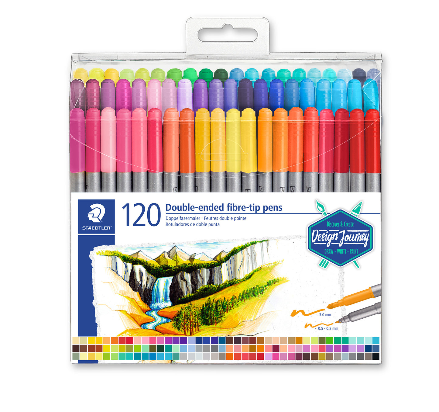 Staedtler - Kleurstift dubbele punt set 120 kleuren