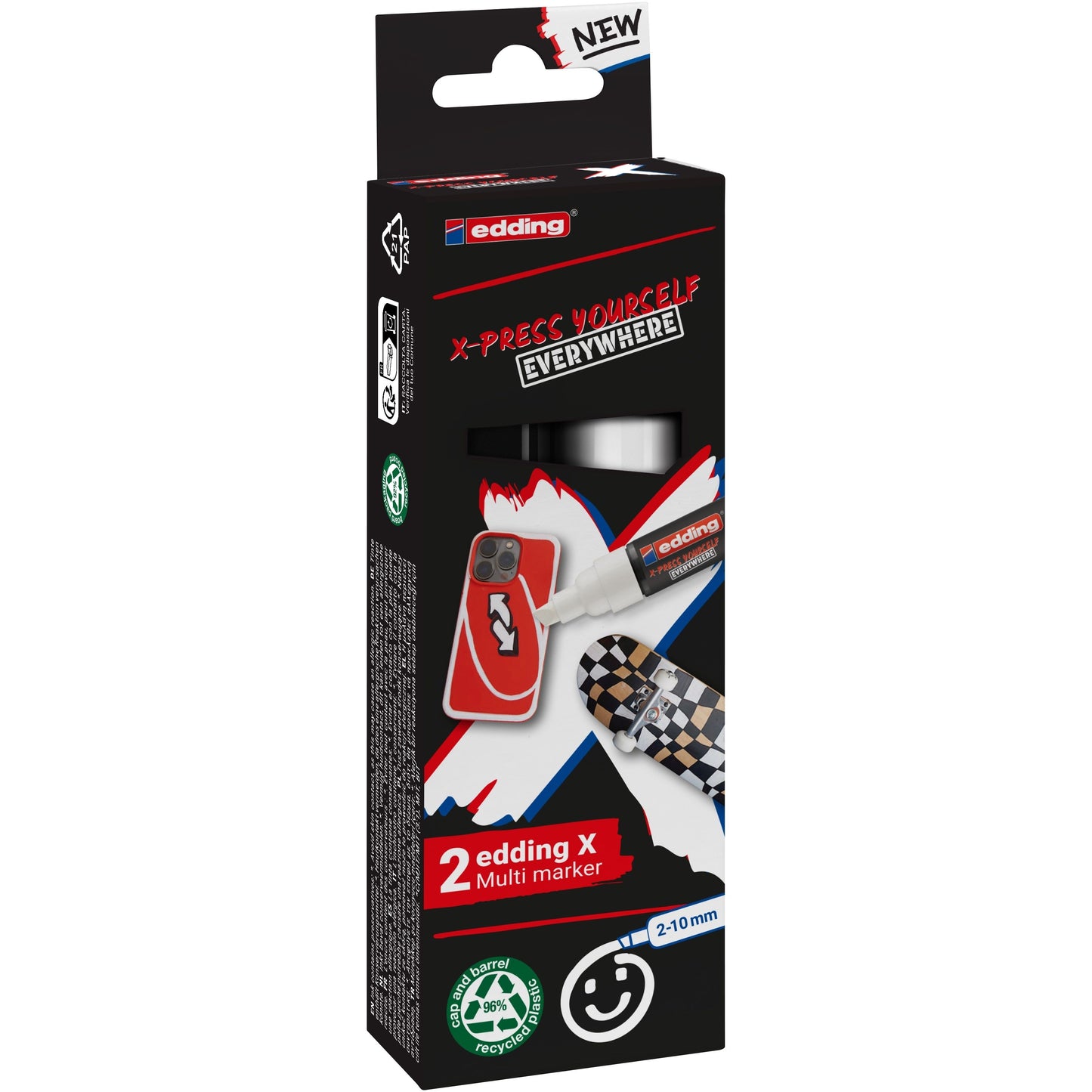 Edding - 6900 x multi m. 2pcs set black en white