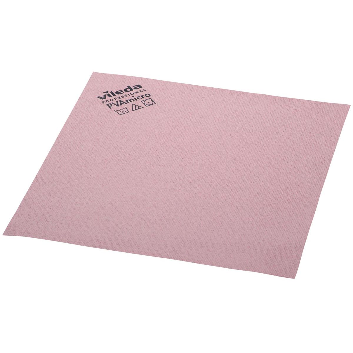 Vileda - Chiffons en microfibre Pro rouge 5 pièces