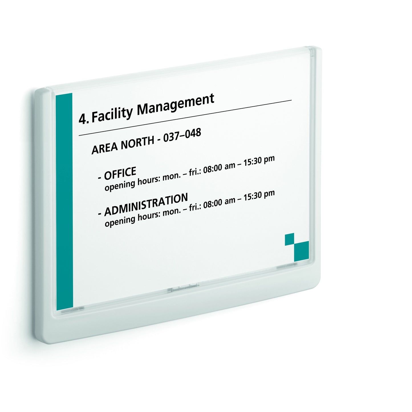 Durable - Deurbordje click sign a5 liggend | 5 stuks