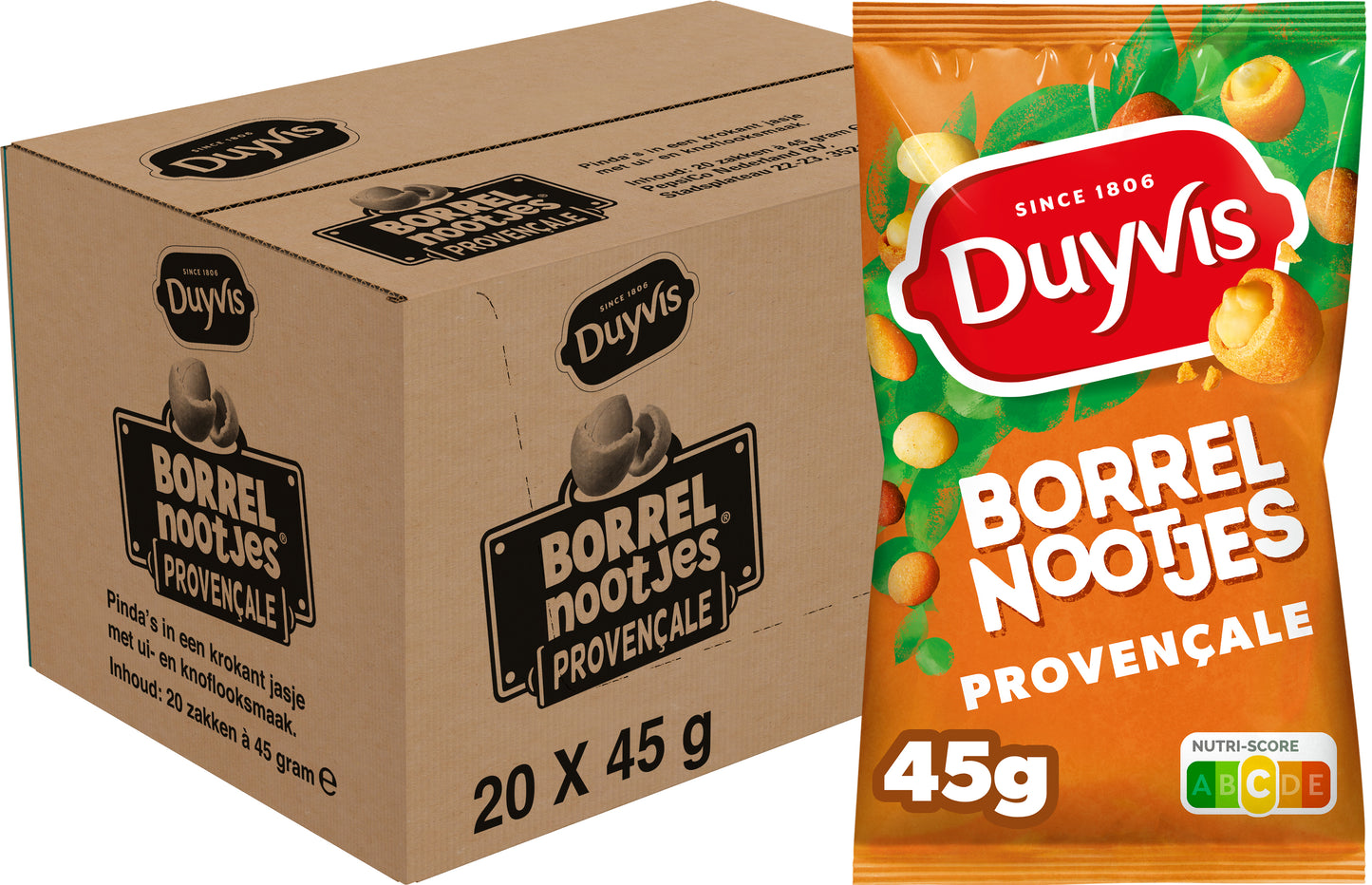Duyvis - Borrelnootjes provencale zak 45gr | 20 stuks