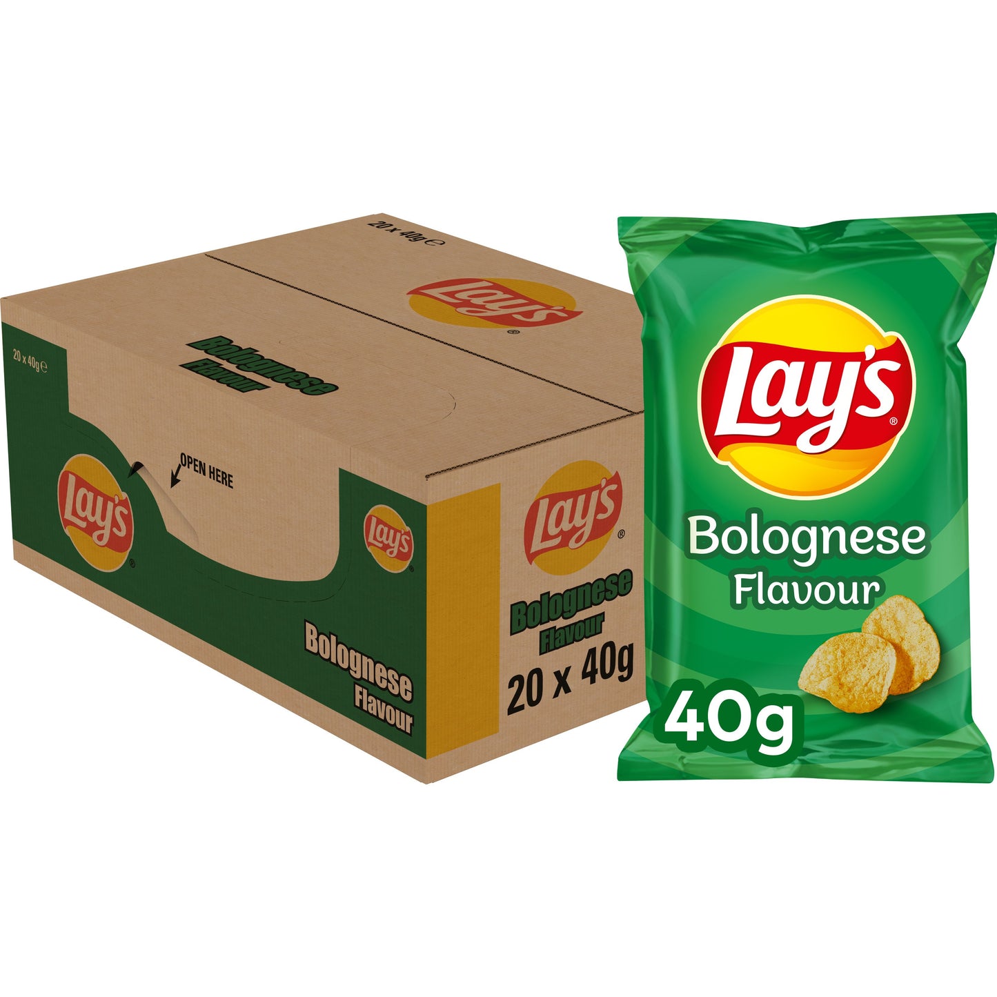 Lay's - Chips Bolognese Beutel 40 Gramm | 20 Stück