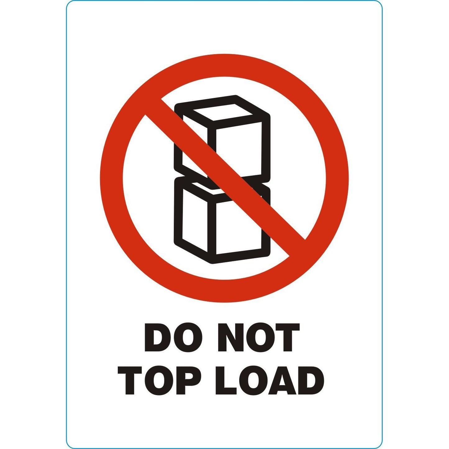 IEZZY - Waarschuwingsetiket do not top load 500 stuks