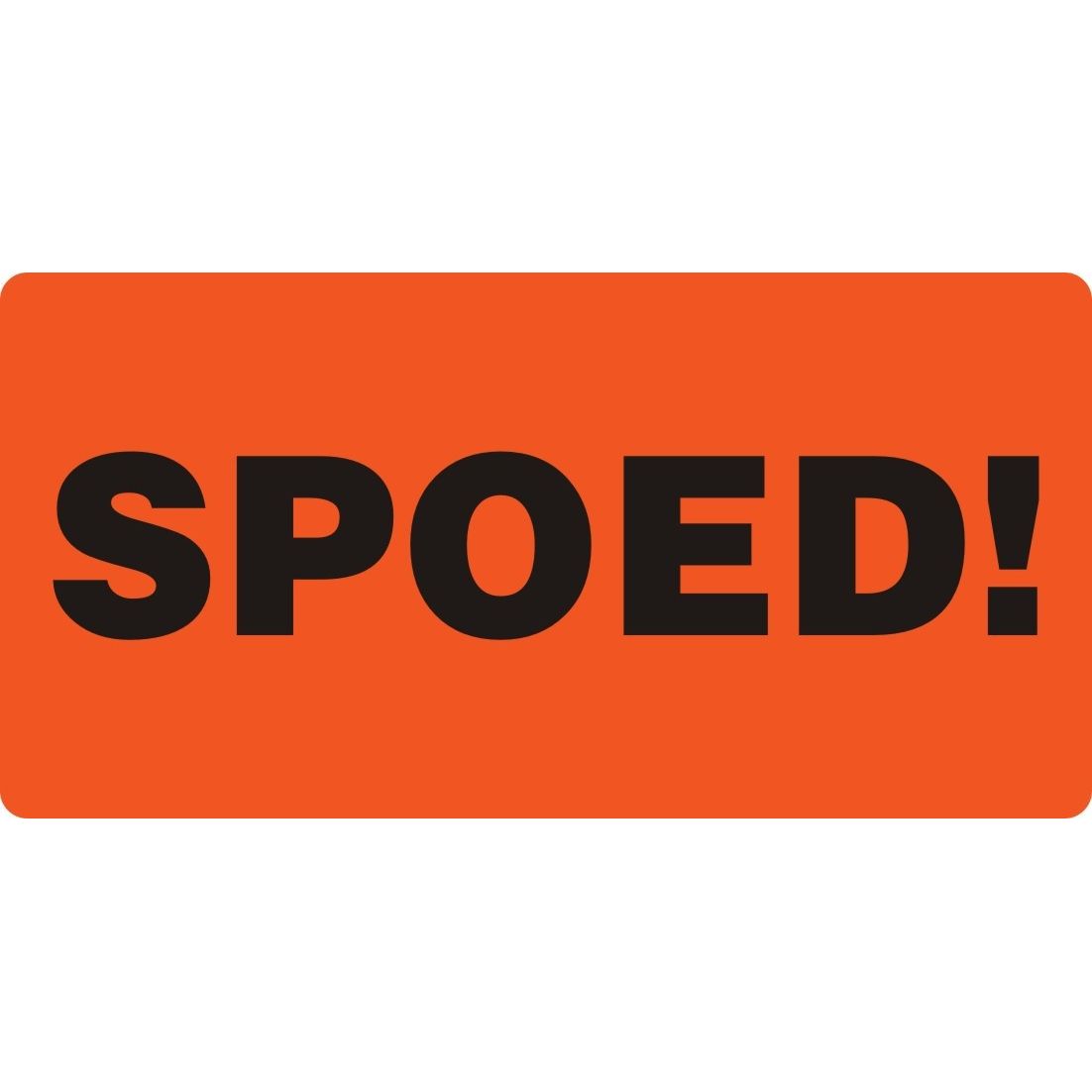 IEZZY - Waarschuwingsetiket spoed 80mmx40mm 500 stuks