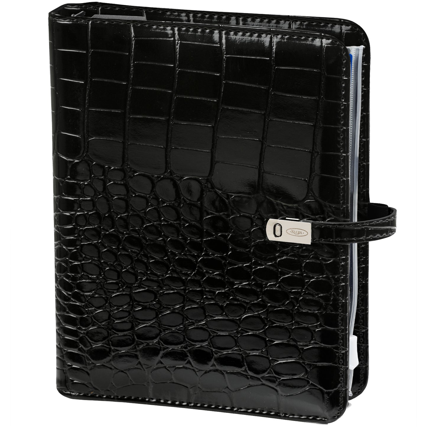 Kalpa - Organizador a5 + ag25-26 7d/2p croco negro