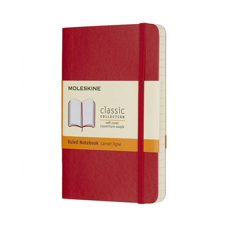 Moleskine - Notitieboek a6 sc rood