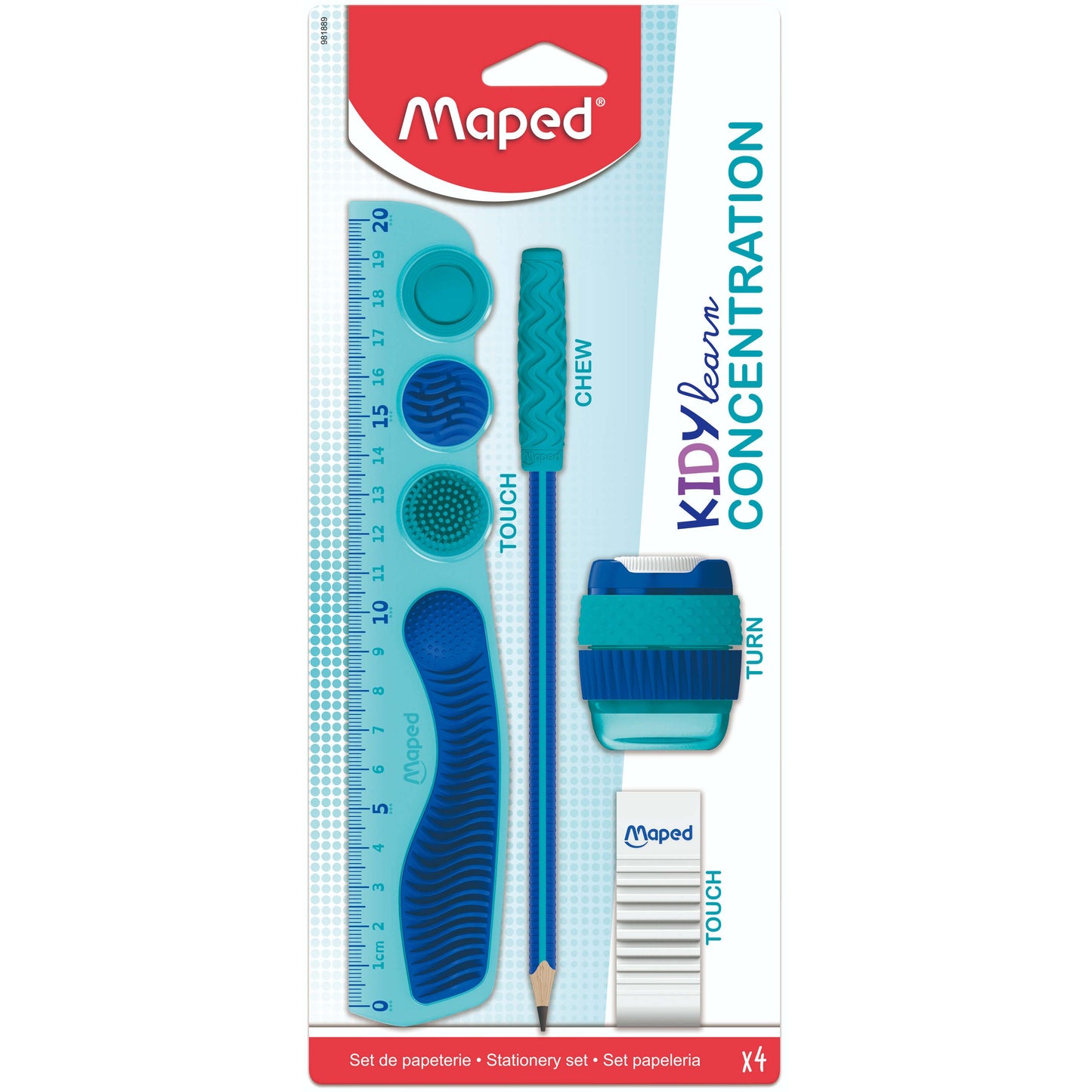 Maped - Set de dibujo kidy aprende a concentrarse 4 piezas