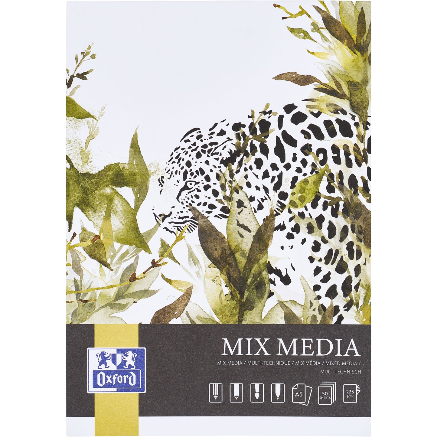 Oxford - Tekenblok Mix Media A5 50 vel 225 gram