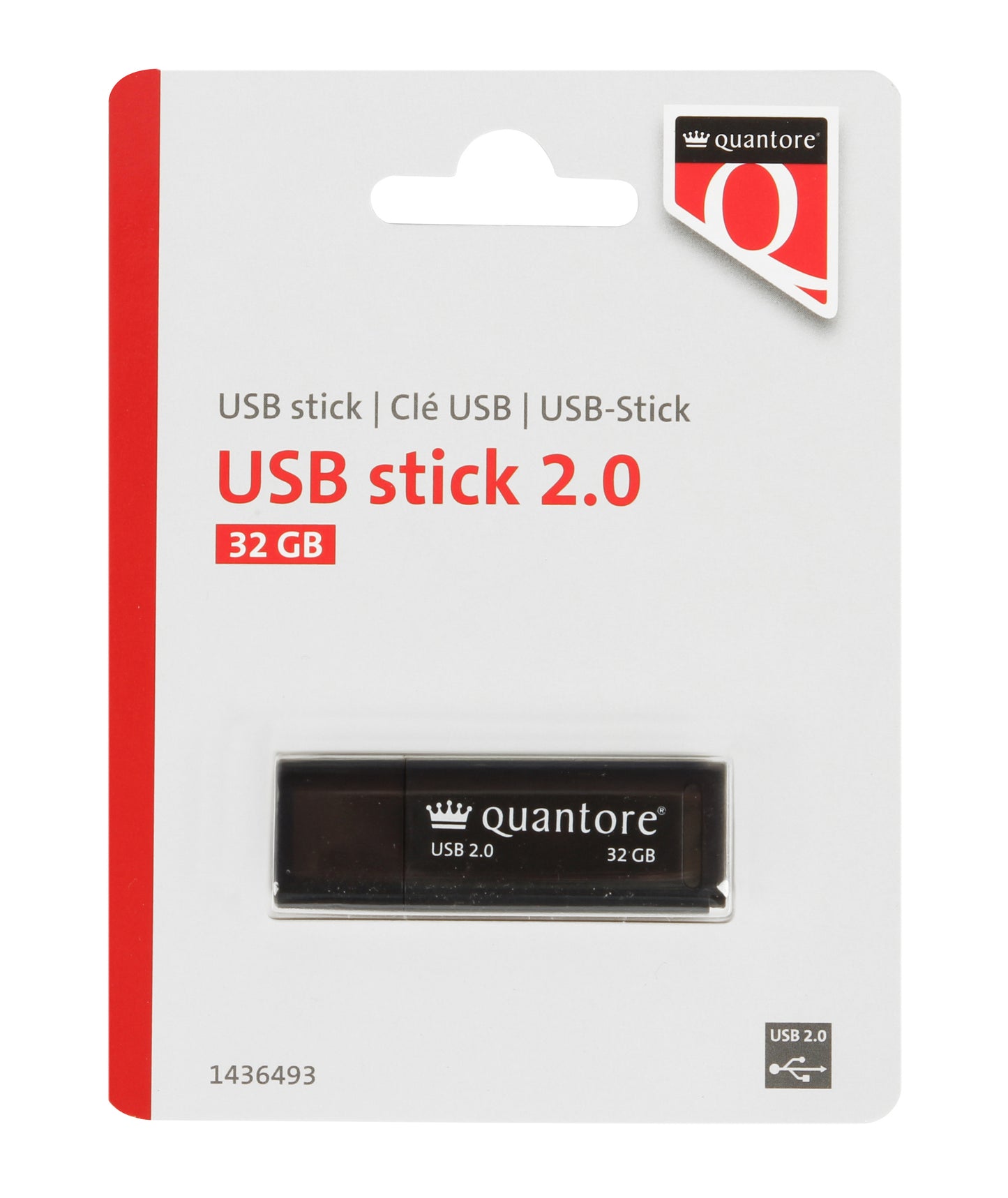 Quantore - Clé USB 32 Go 2.0 noire | 400 pièces
